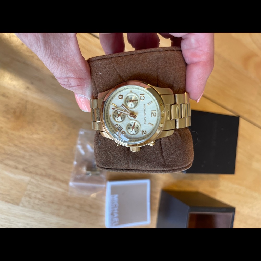 Gold Michael Kors watch